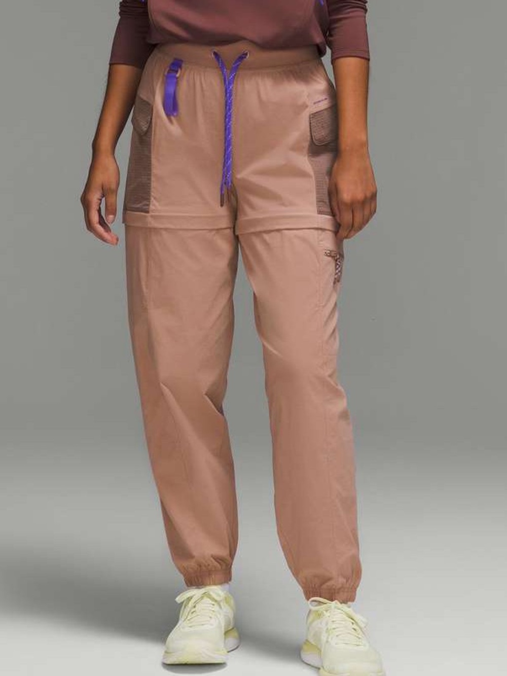 Lululemon Convertible High-Rise Hiking Jogger Pink ClayโขLight Electric Indigo 10